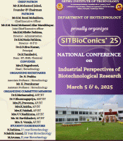 Two Days National Conference on Industrial Perspectives in Biotechnological Research 2025 National Conference Poster